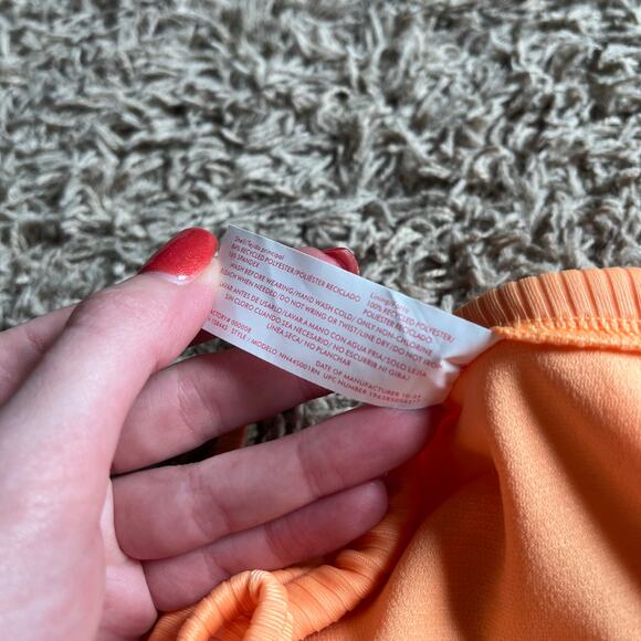 NWT! Juniors' Ninety-Nine° Tunnel Side-Tie Orange Bikini Bottoms Size Small - Picture 4 of 6